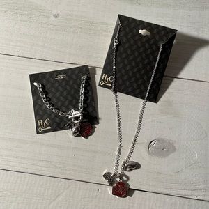 Ohio State Charm Bracelet and Matching Necklace